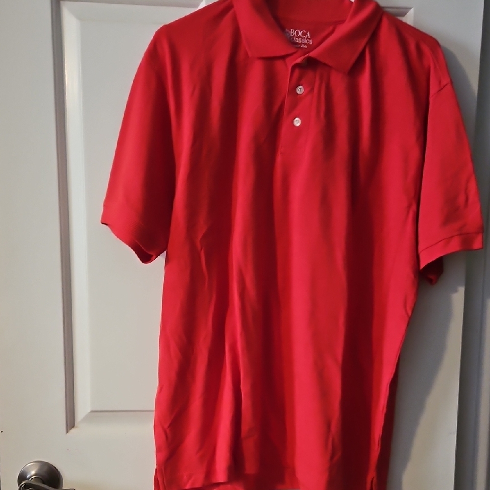 Men's Red Polo Shirt